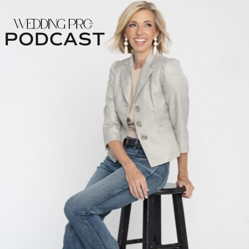 Brandee, the host, sitting on a stool in jeans and a light gray jacket.
